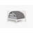 White Aluminum Outdoor Loveseat, Pacific Fog Gray