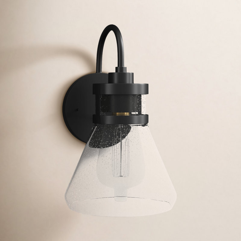 Naomi Steel Wall Light, 10.75" H x 6" W x 7" D
