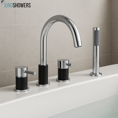 Wall-Mounted Shower System with Thermostatic Valve and Handheld Spray