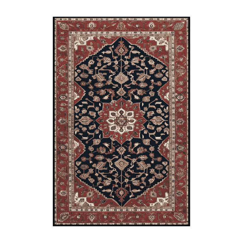 Machine Washable Persian Brown Area Rug, Rectangle 2' x 3'
