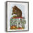 Red Squirrel On Mushroom Framed Print - Solid Wood