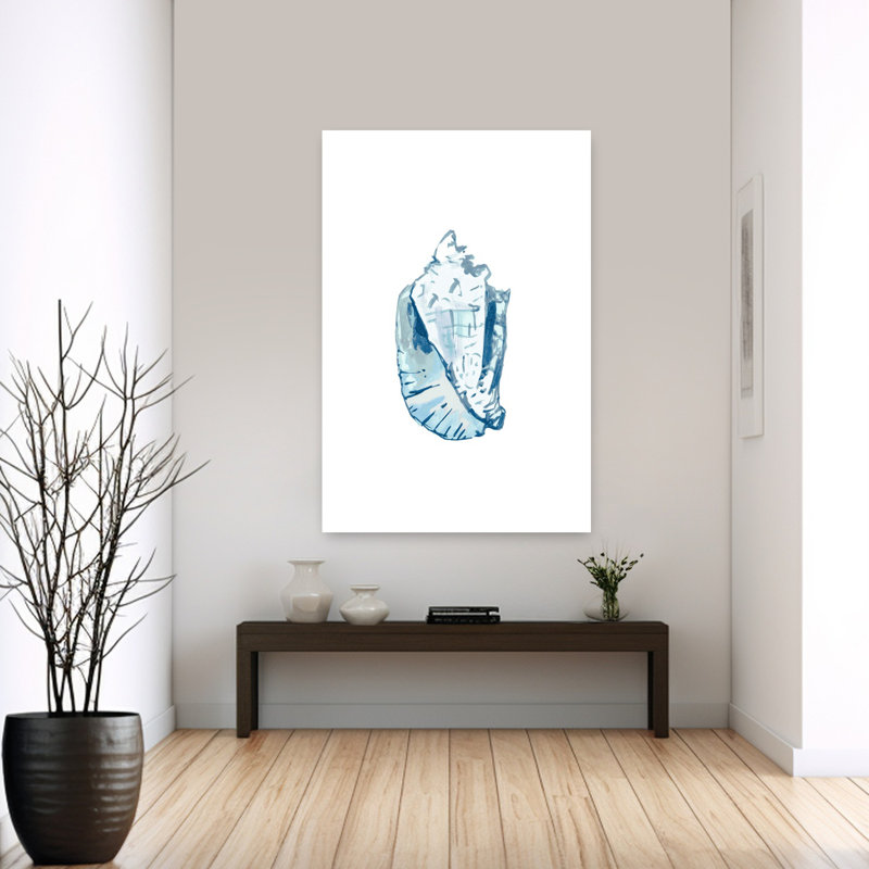 Art contemporain, art abstrait poisson côtier, H 60 po x l 40 po