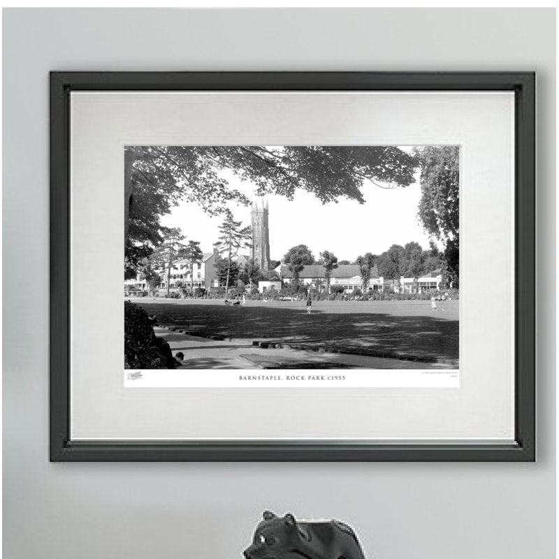Barnstaple, Rock Park C1955 - Single Picture Frame Print, 40cm H x 50cm W x 2.3cm D