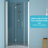 30"W X 72"H Foldable Shower Door, Brushed Nickel - Components, Maximizes Bathroom Utility Fold Door With Tempered Glass, Flexible Installation, Long-Term Usefulness