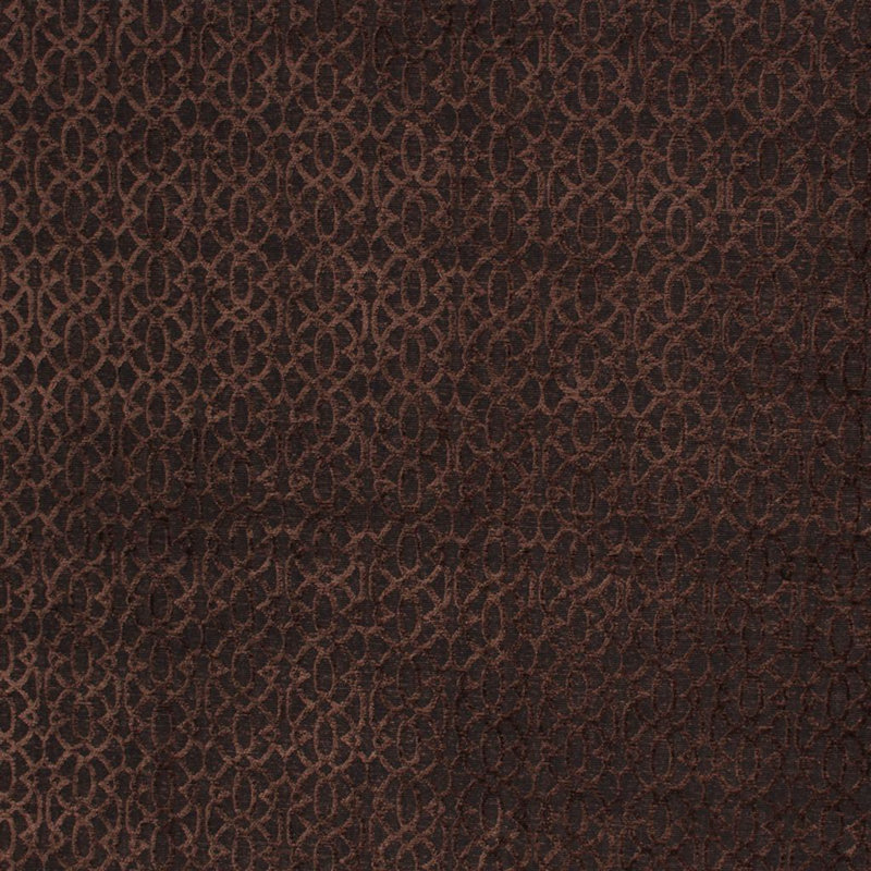 Prive Rapallo Trellis Fabric, Black Walnut