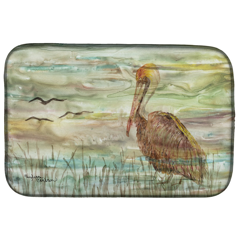 Tapis de séchage coucher de soleil pelican