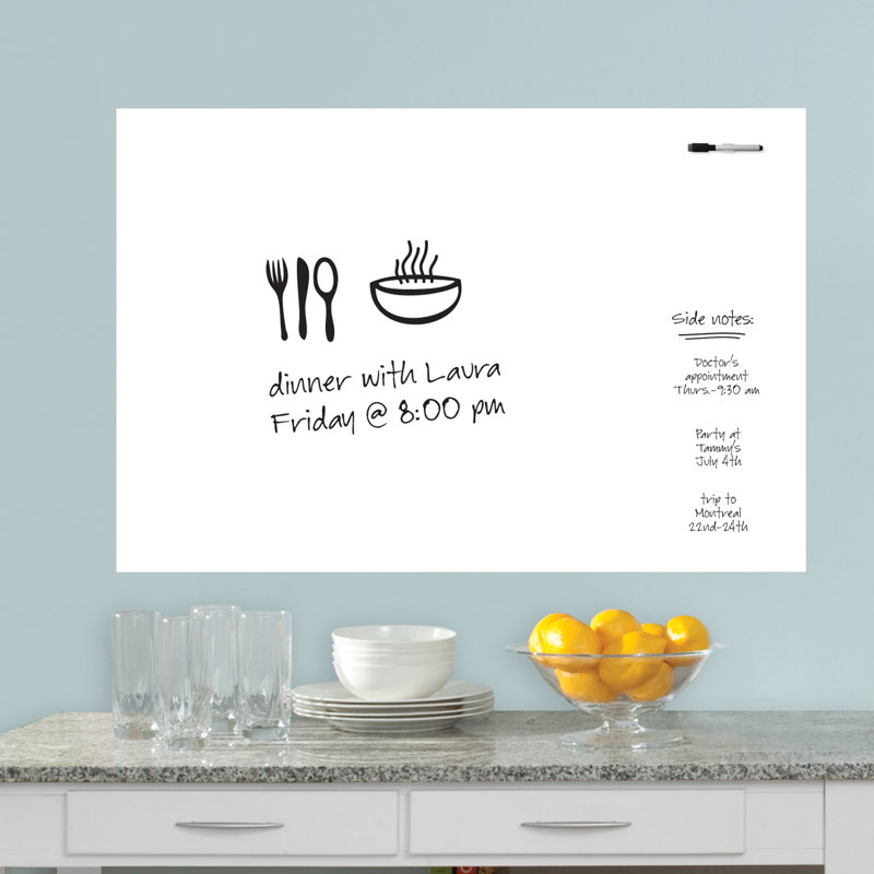 Weekly Dry Erase Message Board, 61 cm H x 91.5 cm W