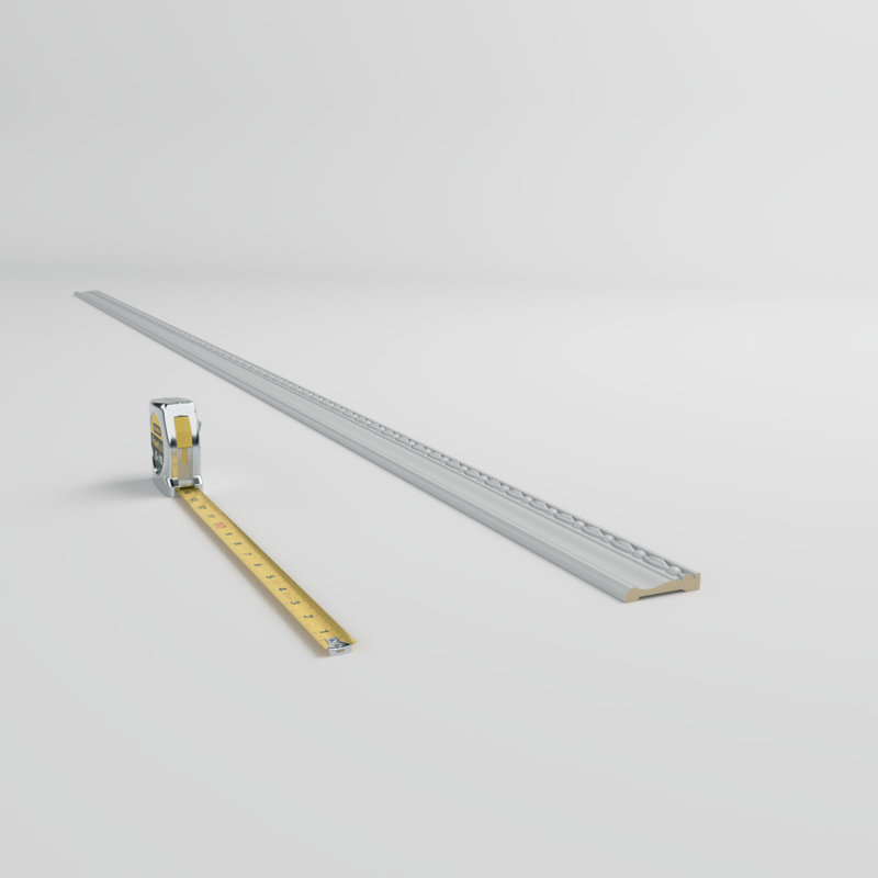 Federal White Polyurethane Crown Chair Rail Moulding Set