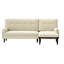 Canapé modulaire Corduroy: canapé convertible 3 places, canapé en L et lit