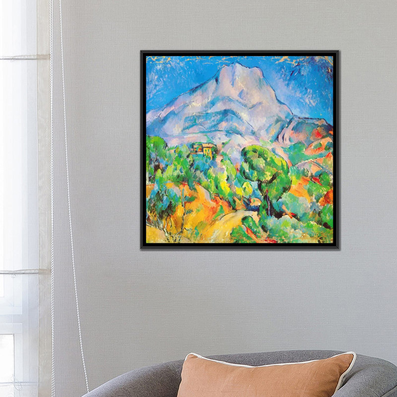Modern & Contemporary, 18" H x 18" W x 1.5" D, Black Framed Canvas, No Mat