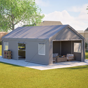 Abri de garage avec abri d'auto 13 x 26 pi