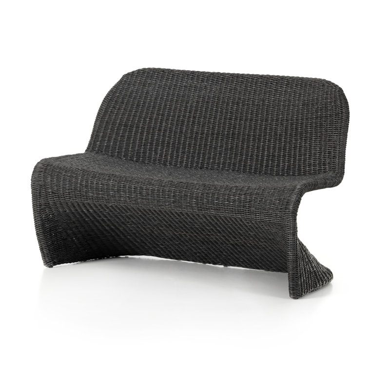 Portia Upholstered Dining Bench, Vintage Coal