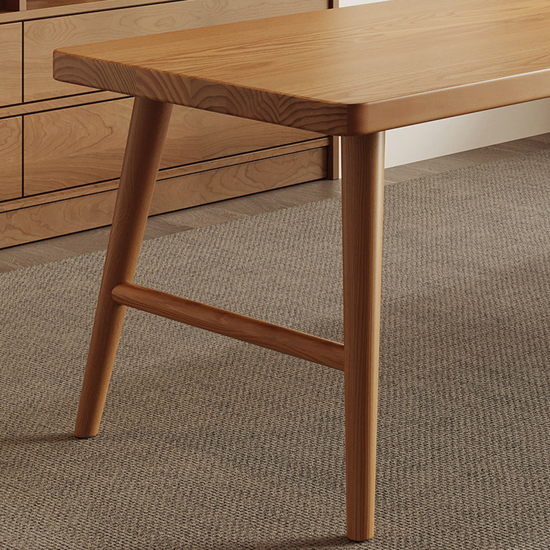 Bureau rectangulaire en bois massif Burlywood, H 29,53 po x L 62,99 po x l 31,5 po