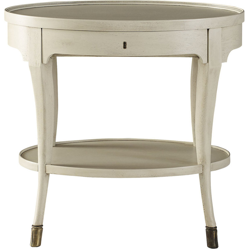 Solid Wood End Table, Old World Caramel