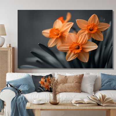 Monochromes tournesol sourire jonquilles I - jonquilles murales