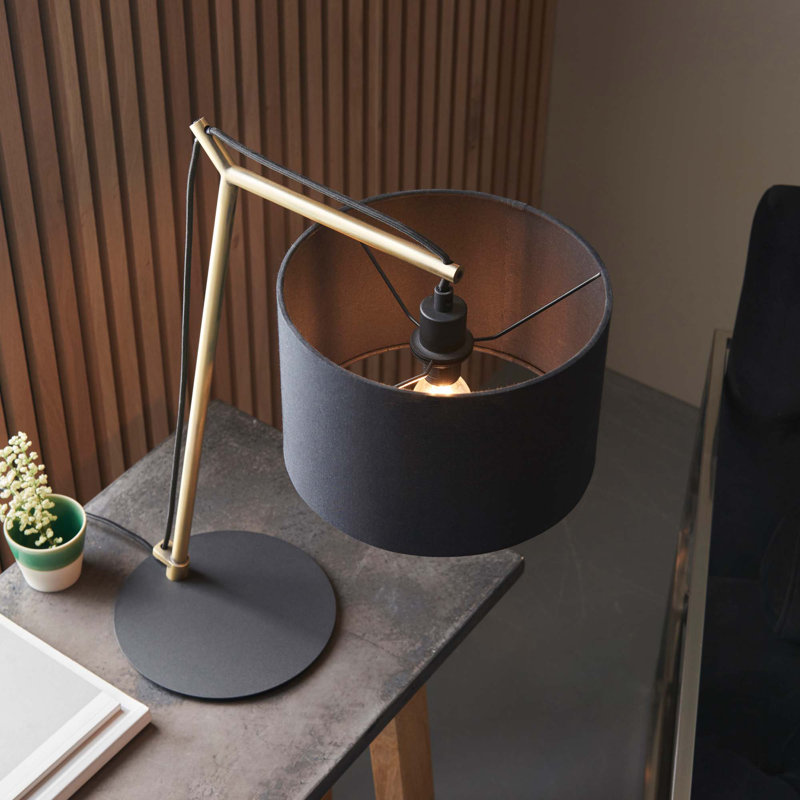 Meggan Metal Table Lamp, Brass