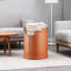 Panier de rangement en cuir fait à la main, bac de rangement élégant et fonctionnel pour le salon, la chambre à coucher, le placard, le panier à linge, imperméable, résistant à l'humidité, résistant aux moisissures, facile à nettoyer