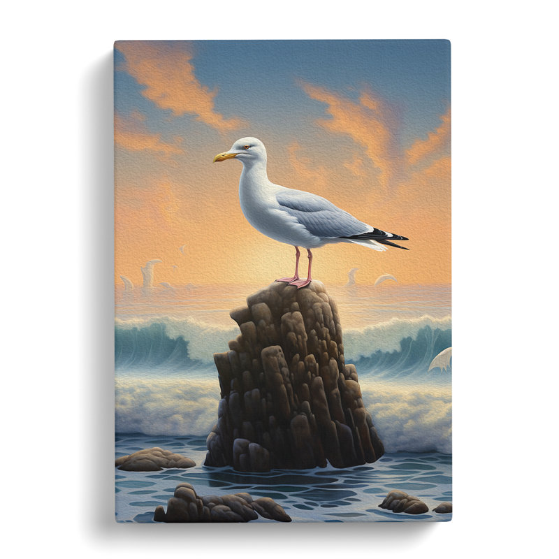 Seagull Surrealism - No Frame Print, 50cm H x 35cm W x 3cm D