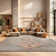 Felty Oriental Light Gray Area Rug
