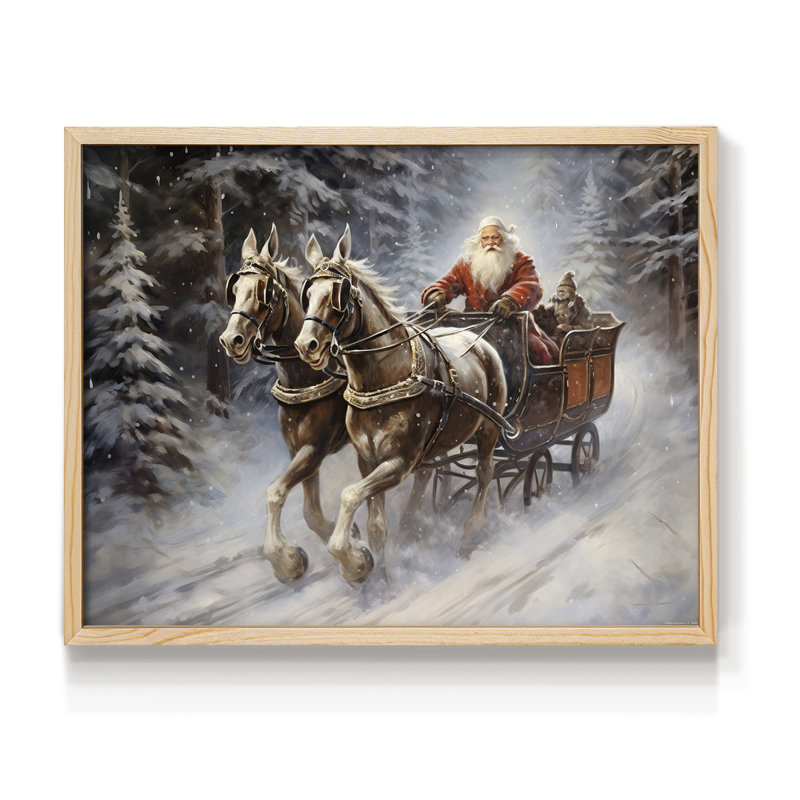 Art de Noël - CCLIX - Reproduction encadrée - Restickable, H 8 po x l 10 po, Naturel