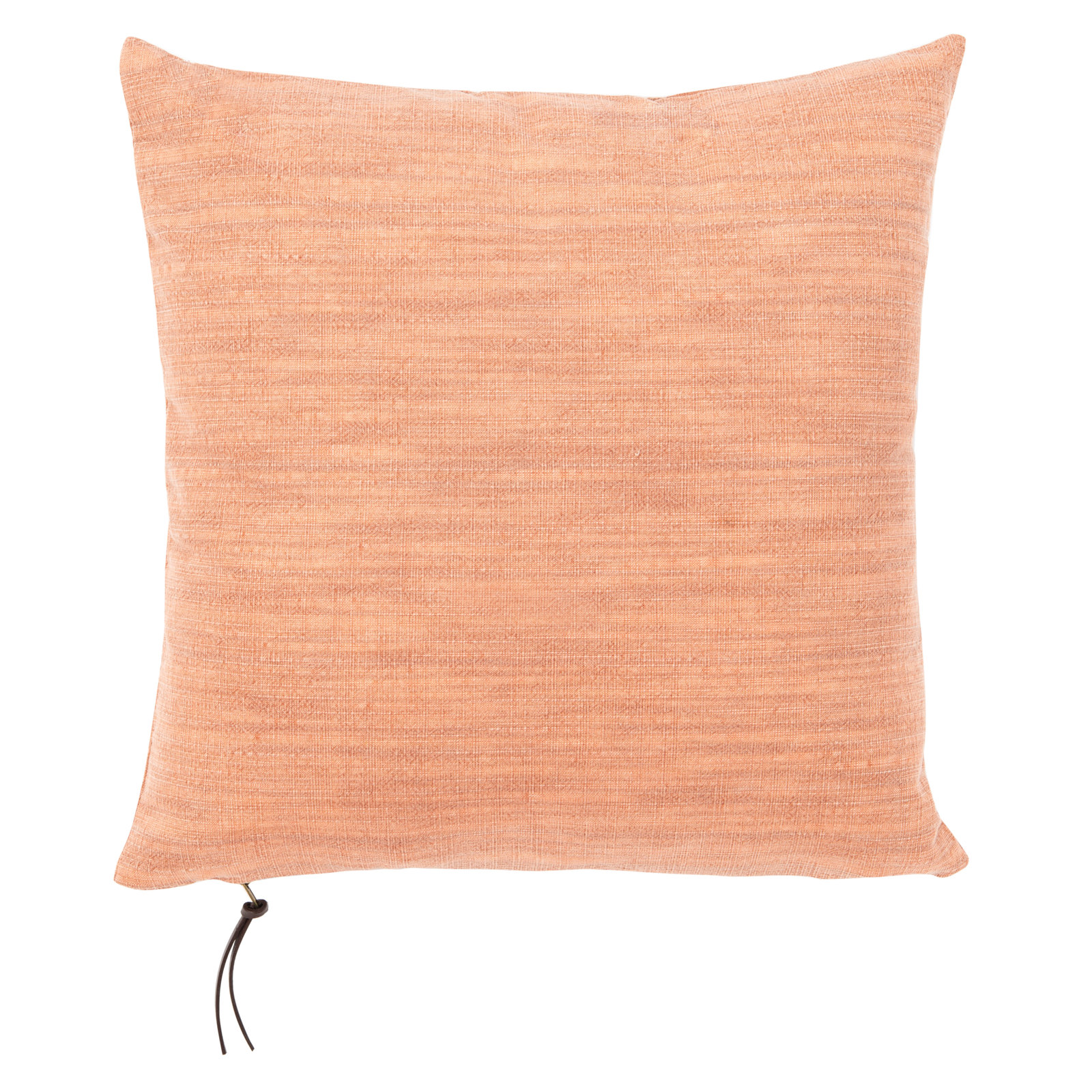Cale 18" x 18" Cotton Throw Pillow, Light Orange/-