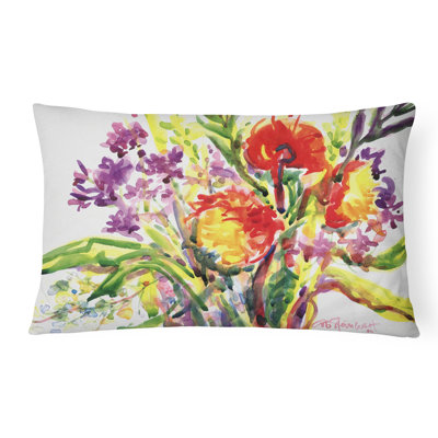 Coussin décoratif intérieur/extérieur fleur