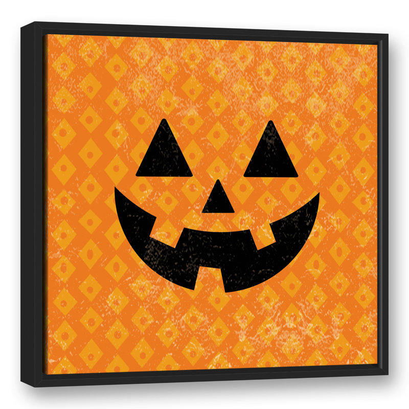 « jolie jack o’lantern », impression, H 25,75 po x l 25,75 po, Cadre noir