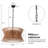 Arba 5-Light Dimmable Solid Wood Drum Chandelier-722082623-628953629