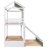 House Bunk Bed With Convertible Slide And Trundle