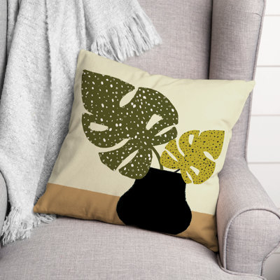  Spotted Monsteras Square Pillow Cover & Insert