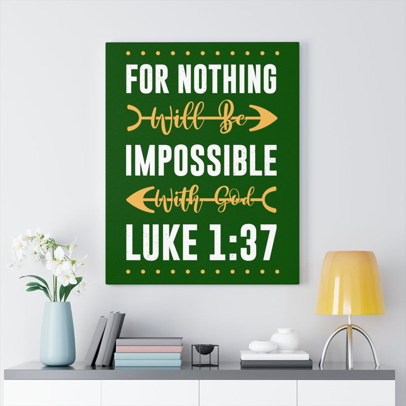 Nothing Impossible - Wrapped Canvas Print, 76cm H x 61cm W