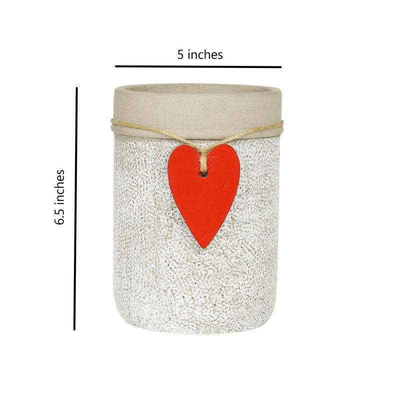 Kushamvir Pot Planter, 6.50" H x 5" W x 5" D