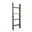 Échelle de couverture de style campagnard rustique 4 pieds, échelle en bois décorative inclinée au mur, bois de pin de style échelle