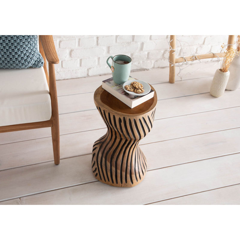 Unika Solid Wood Accent Stool
