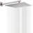 SH-12-Nickel-4  High Pressure Square Shower Head 12 Inches  With 15 Inch Shower Arm-105171345