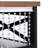 Black Kitchen Cart, Beaded Drape, Power Supply, 3 Cabinets, Doors, Adjustable Shelves, Rolling Wheels Island, Drape Of Hanging Beads, Socket, Drawers, Internal Iron Shelf,-2118443629