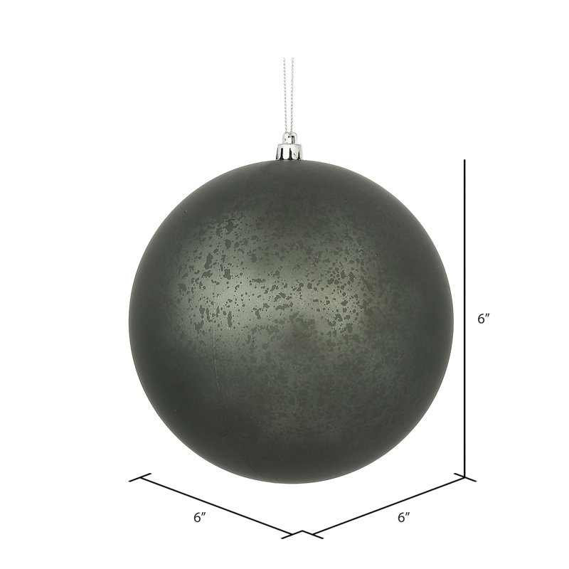 Ornement boule de mercure mat Duffield, Étain