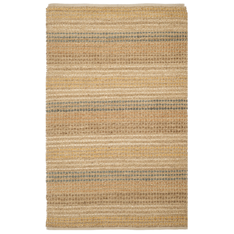Tapis beige/brun/gris noué la à la main feliciana, Rectangle 4 pi x 6 pi