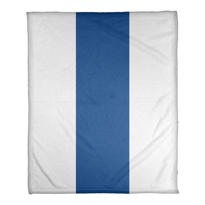 Jeté en polaire de baseball toronto, l 50 po x L 60 po, Blanc / Bleu royal