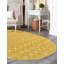 Tapis jaune / ivoire en polypropylène tissé à la machine Briehn-1355112514