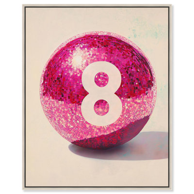«Pink Disco Orbit Eight», impressions sur toile tendance par Art Remedy