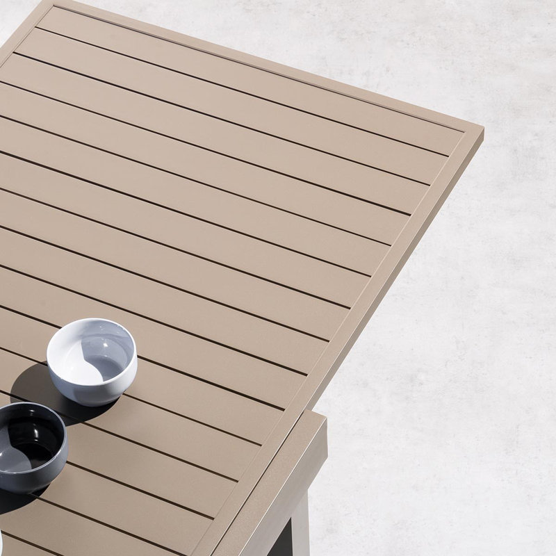 Antonioni Rectangular Extendable Outdoor Dining Table - 135 cm W 90 cm D, Tonka