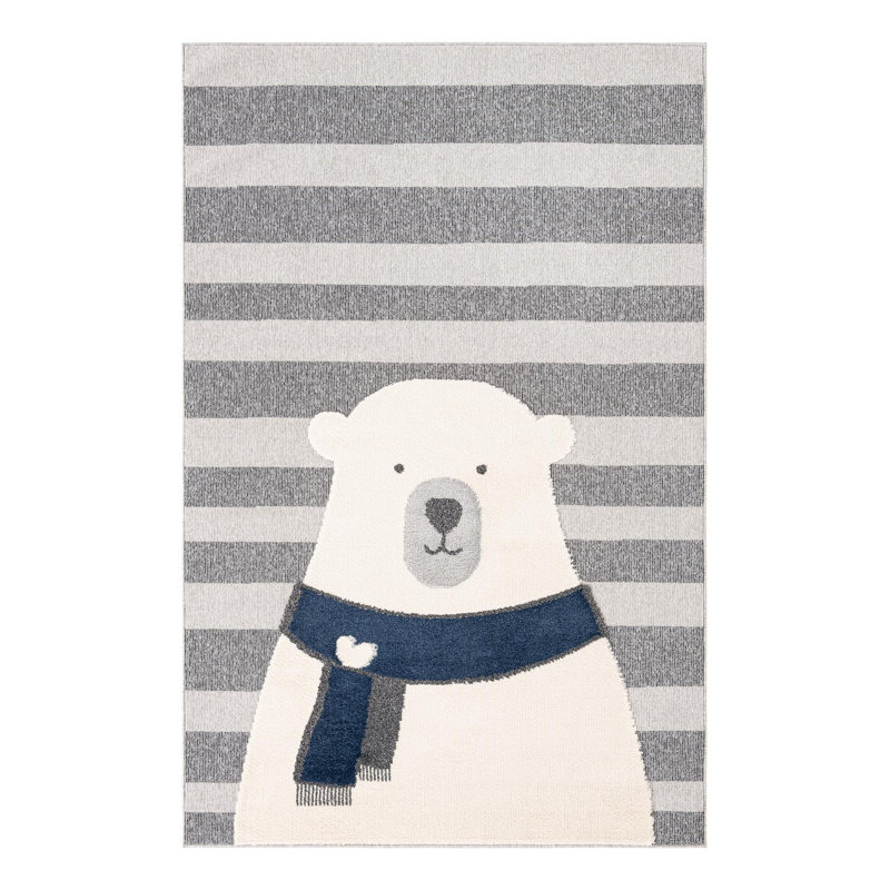 Unique Loom Snowman Whimsy Kids Rug, Rectangle 6'1" x 9'