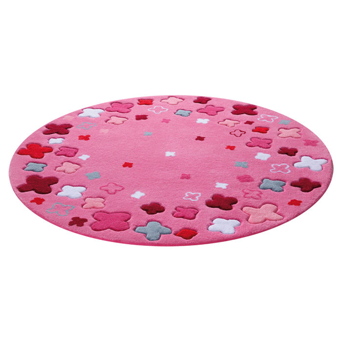 Round Bloom Field 100cm X 100cm Area Rug