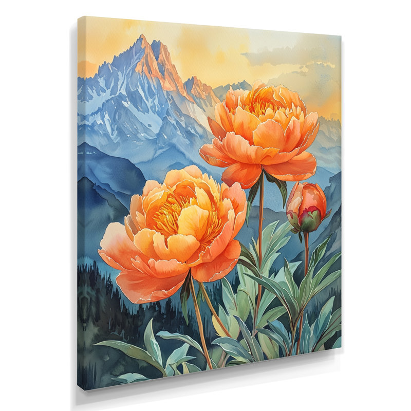 Gervase - décoration murale florale, H 32 po x l 16 po, Toile tendue, Ne s’applique pas