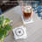 Stoneware Square 4 Piece Coaster Set