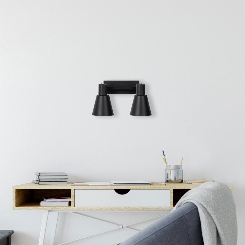 Applique à bras en métal, Noir