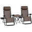 Ensemble de chaises pliantes inclinables