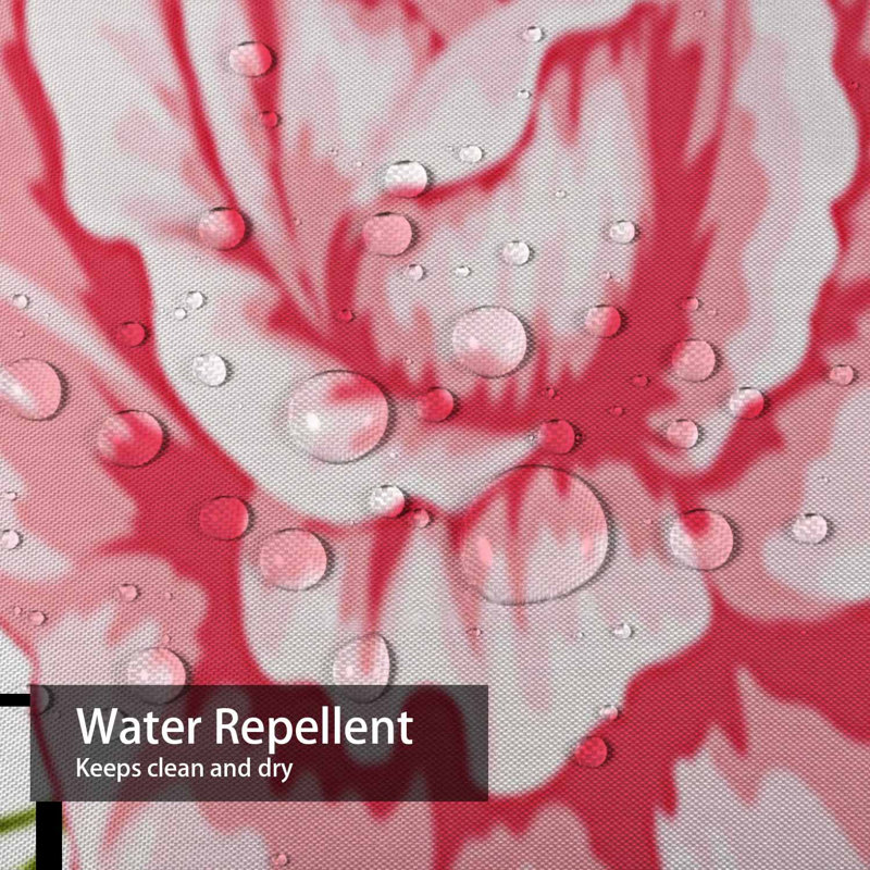 Rideau de douche imperméable à l'eau avec 12 crochets, L 72 po x l 84 po