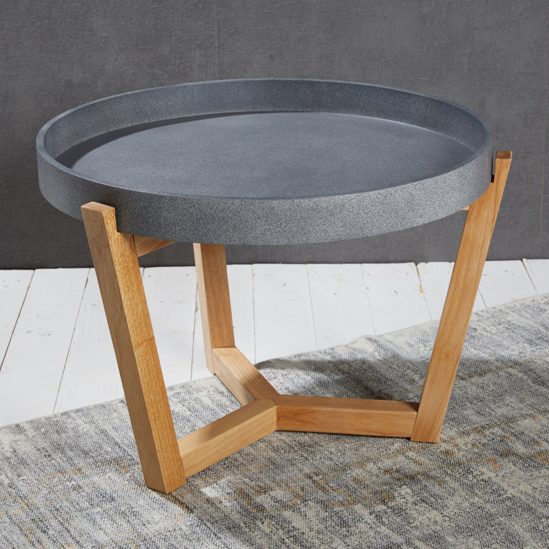 Mikaela Tray Top End Table, Grey